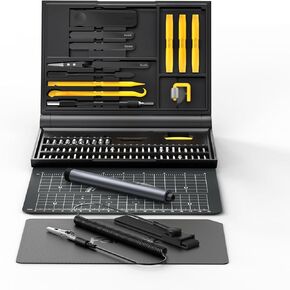 Fanttik E1 NEX Workstation Precision Electric Screwdriver Kit, 64 Magnetic Bits, 12 Types Fix Tools, 2 Torque Settings, Max. 3 N.m, Repair Tool for Phone Laptop Cameras Watch Electronics