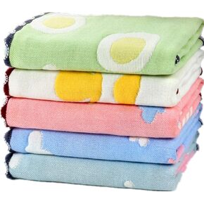 Haijinxi Baby Face Cloth, Premium Great Density Cotton Muslin Washcloths, Super Soft Baby Washcloth for Delicate Skin and Great Sewing Face Towel, Boys or Girls Funny Wipes