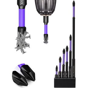 D1 Anti-Slip And Shock-Proof Bits With Phillips Screwdriver Bits - sueeas - long phillips head drill bit - upgraded high hardness and strong magnetic bit