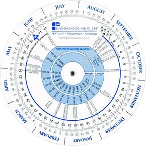 Fairhaven Health Pregnancy Wheel and Ovulation Calendar, Fertility Predictor and Tracker for Mom, Women, Patients, Nurses, Doctors, Midwives, Track Pregnancy, Irregular Menstrual Cycles for Conception