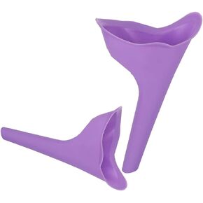 2Pack Female Urination Device, Female Urinal Silicone Funnel Urine Cups Portable Urinal for Women Standing Up to Pee Funnel Reusable Women Pee Funnel, Camping,Outdoor,Travel, Activities