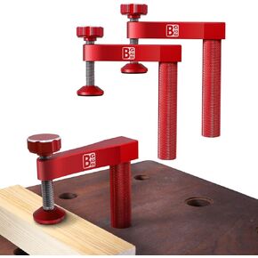BGASNW Bench Dog Clamp, 3/4 inch（19mm) Sturdy & Non-marking Bench Dogs Hole Clamp Woodworking Dog Holes Workbench Accessories for Woodworking Clamps Hand Tools