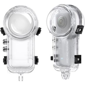 iEago RC Invisible Dive Case for Insta360 X3, Waterproof Housing Case Underwater Depth Protective Shell with Bracket Accessories - Waterproof Up to 50m (164ft)