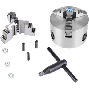 3 Jaw Chuck 3" Self Centering Metal Lathe Chuck with Extra Jaws K11-80 Turning Machine Replacement Parts