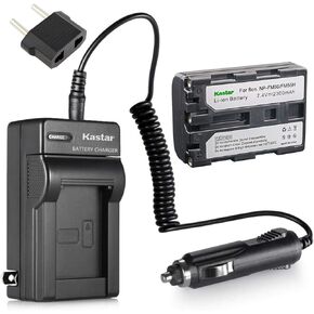 Kastar 1 X NP-FM50 InfoLithium Battery and Charger Kit Replacement for Select Sony M Type Equivalent Camcorder/Digital Camera
