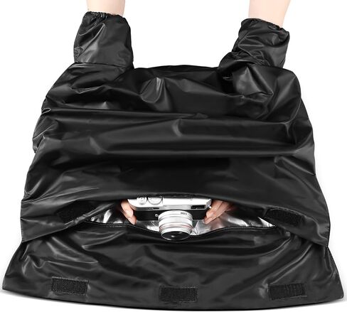 حقيبة Darkroom مقاس 22 × 22.8 بوصة حقيبة تغيير الأفلام بطبقة مزدوجة وسحاب معدات معالجة الأفلام في غرفة الظلام ملحقات التصوير الفوتوغرافي المضادة للكهرباء الساكنة لمستلزمات استبدال تطوير أفلام الكاميرا in Kuwait