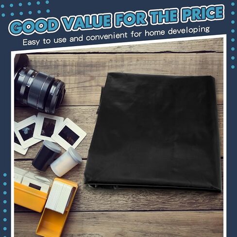 حقيبة Darkroom مقاس 22 × 22.8 بوصة حقيبة تغيير الأفلام بطبقة مزدوجة وسحاب معدات معالجة الأفلام في غرفة الظلام ملحقات التصوير الفوتوغرافي المضادة للكهرباء الساكنة لمستلزمات استبدال تطوير أفلام الكاميرا in Kuwait