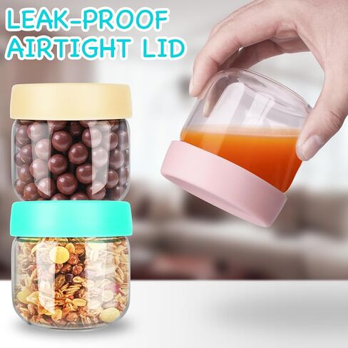 عبوة من 4 عبوات زجاجية لأغذية الأطفال من GoldArea، برطمانات تخزين أغذية الأطفال بأغطية سعة 8 أونصة، برطمانات زجاجية لأغذية الأطفال، حليب الثدي، حاويات صغيرة للثلاجة والفريزر والميكروويف الآمن. in Kuwait