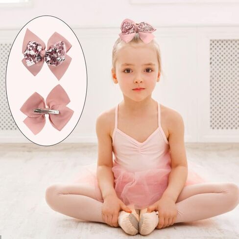 35 قطعة من مشابك شعر الحفلات للفتيات من Yxiang، 4.5 بوصة لامعة لامعة بالترتر، مشابك شعر التمساح، مشابك شعر من الحرير المضلع للفتيات الصغيرات في سن المراهقة (35 لونًا) in Kuwait