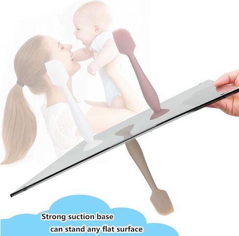 3-Pack Baby Diaper Cream Spatula - Baby Diaper Rash Cream Applicator for Butt Paste Diaper Cream - Diaper Cream Brush for Newborn Baby Essentials (grey, green, pink) in Saudi Arabia