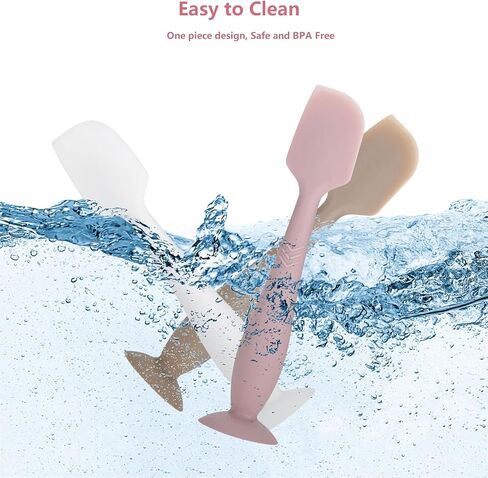 3-Pack Baby Diaper Cream Spatula - Baby Diaper Rash Cream Applicator for Butt Paste Diaper Cream - Diaper Cream Brush for Newborn Baby Essentials (grey, green, pink) in Saudi Arabia