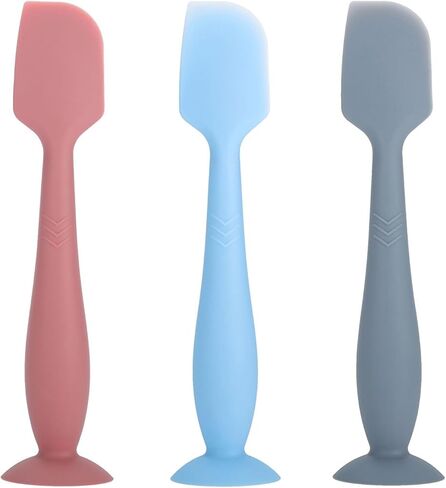 3-Pack Baby Diaper Cream Spatula - Baby Diaper Rash Cream Applicator for Butt Paste Diaper Cream - Diaper Cream Brush for Newborn Baby Essentials (grey, green, pink) in Saudi Arabia