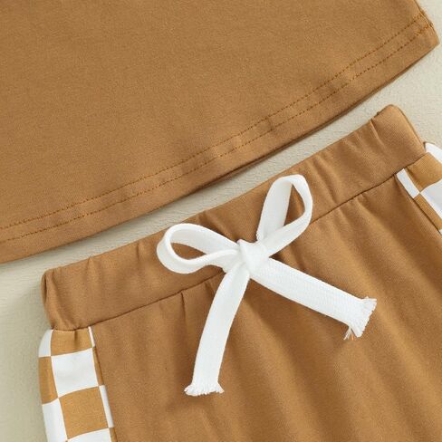 JLKGICF Toddler Baby Boy Easter Outfits Short Sleeve Tops + Bunny Egg Print Shorts Set Infant Summer Clothes in Kuwait