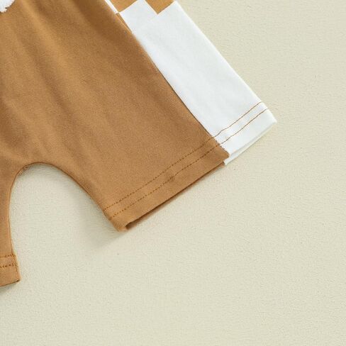 JLKGICF Toddler Baby Boy Easter Outfits Short Sleeve Tops + Bunny Egg Print Shorts Set Infant Summer Clothes in Kuwait