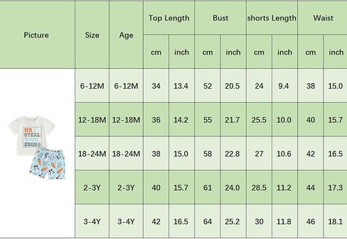 JLKGICF Toddler Baby Boy Easter Outfits Short Sleeve Tops + Bunny Egg Print Shorts Set Infant Summer Clothes in Kuwait