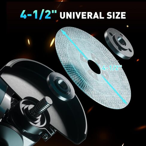 Cordless Angle Grinder Tool for Makita Battery(Tool Only), Avhrit 4-1/2" Brushless Power Angle Grinder 10,000RPM, Battery Angle Grinder w/3 Speed Control,Side Handle,Cutting Wheel for Mental Cutting in Kuwait