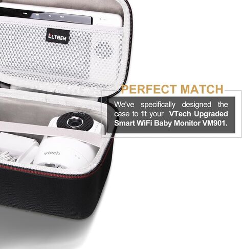 L LTGEM Baby Monitor Travel Case for HelloBaby/Infant Optics DXR-8 PRO/Infant Optics DXR-8 / iFamily Baby Monitor - Hard Protective Carrying Storage Bag in Saudi Arabia