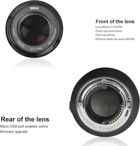 عدسة 85 ملم F1.8 AF بإطار كامل STM متوسطة المقربة لكاميرات Sony E Mount A9 A7III A7II A7 A7R3 A7R4 A5000 A5100 A6000 A6300 A6400 A6500 in Kuwait