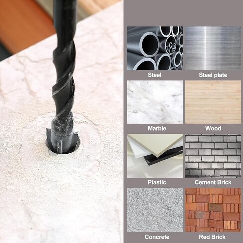 5PCS Countersink Drill Bit Set, High Speed Steel Countersink Bits, 82 Degree 5 Flute Pieces, 1/4 Inch Hex Shank, Fit for Sink Holes into Metals, Wood, Plywood, Plastic in Saudi Arabia