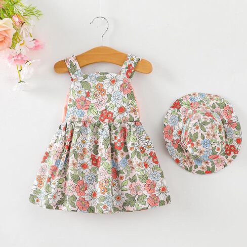 Newborn Infant Baby Girl Dress Toddler Girl Clothes Halter Backless Sleeveless Flower Sundress Summer Dresses for Girl in Saudi Arabia
