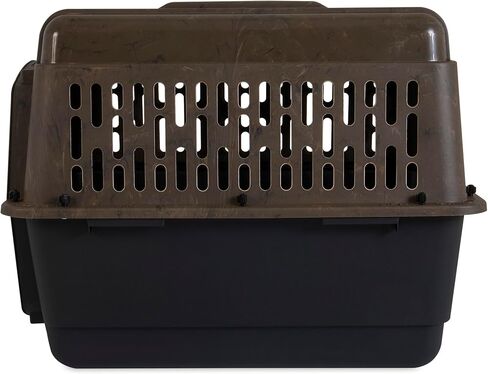 Petmate Ruffmaxx Camouflage Dog Kennel حامل الحيوانات الأليفة وقفص، صديق للبيئة 32 بوصة (30-50 رطل)، خارجي/داخلي للكلاب الكبيرة والمتوسطة والصغيرة - مصنوع من مواد معاد تدويرها مع تهوية 360 درجة، صنع في الولايات المتحدة الأمريكية in Saudi Arabia