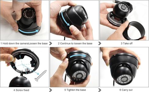 كاميرا مراقبة على شكل قبة USB بدقة 2 ميجابكسل للمراقبة ليلاً ونهارًا ومقاومة للطقس، كاميرا CCTV بدقة 1080 بكسل تعمل مع كشف الحركة المنزلية الذكية لمراقبة الأطفال والحيوانات الأليفة، رؤية قريبة تصل إلى 80 قدمًا in Kuwait