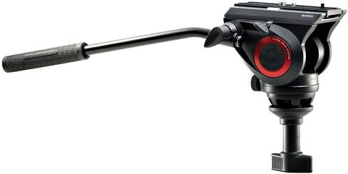 Manfrotto MVH500AH,755CX3 Lightweight Fluid Video System with Carbon Fiber Legs (Black) in Kuwait