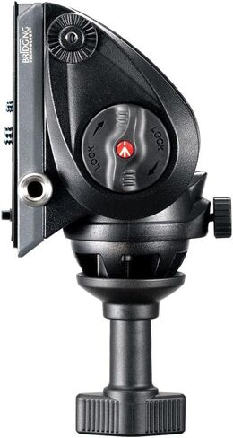 Manfrotto MVH500AH,755CX3 Lightweight Fluid Video System with Carbon Fiber Legs (Black) in Kuwait