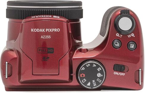 KODAK PIXPRO AZ255-RD 16MP Digital Camera 25X Optical Zoom 24mm Wide Angle Lens Optical Image Stabilization 1080P Full HD Video 3" LCD Vlogging Camera, with Bag & 32GB SD Card + Card Reader in Saudi Arabia
