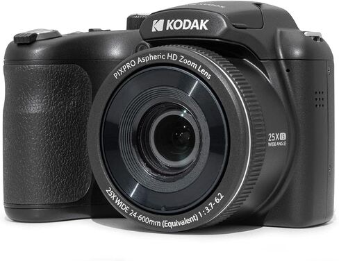 KODAK PIXPRO AZ255-RD 16MP Digital Camera 25X Optical Zoom 24mm Wide Angle Lens Optical Image Stabilization 1080P Full HD Video 3" LCD Vlogging Camera, with Bag & 32GB SD Card + Card Reader in Saudi Arabia