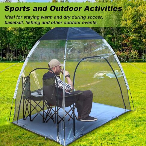 Sports Tent with Spare Rod and Top Cover, Weatherproof Tent Features 3 Ventlations and Sealed Floor, All Weather Shelter for Soccer, Baseball, and Other Outdoor Events in Kuwait
