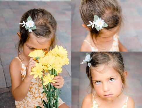 California Tot Non-Slip Fully Lined Alligator Clip Hair Accessories for Fine Hair, Little Girls, Toddlers (Aspen Clip Set of 6) in Saudi Arabia