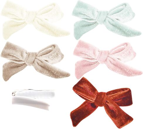 California Tot Non-Slip Fully Lined Alligator Clip Hair Accessories for Fine Hair, Little Girls, Toddlers (Aspen Clip Set of 6) in Saudi Arabia
