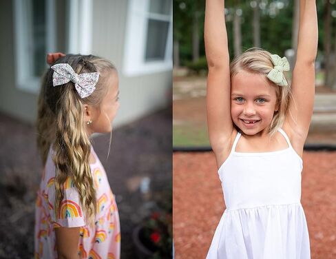 California Tot Non-Slip Fully Lined Alligator Clip Hair Accessories for Fine Hair, Little Girls, Toddlers (Aspen Clip Set of 6) in Saudi Arabia