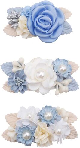 Flower Hair Clip for Baby Girl, Lightweight Hair Bow with Boutique Fully Lined Alligator Clip for Toddler Teens Gifts in Saudi Arabia