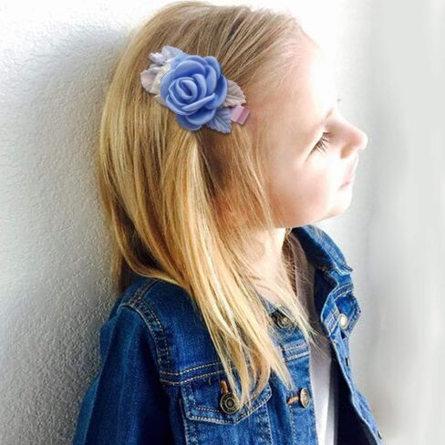 Flower Hair Clip for Baby Girl, Lightweight Hair Bow with Boutique Fully Lined Alligator Clip for Toddler Teens Gifts in Saudi Arabia