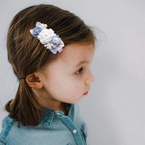 Flower Hair Clip for Baby Girl, Lightweight Hair Bow with Boutique Fully Lined Alligator Clip for Toddler Teens Gifts in Saudi Arabia