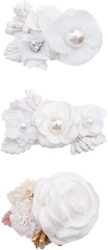 Flower Hair Clip for Baby Girl, Lightweight Hair Bow with Boutique Fully Lined Alligator Clip for Toddler Teens Gifts in Kuwait