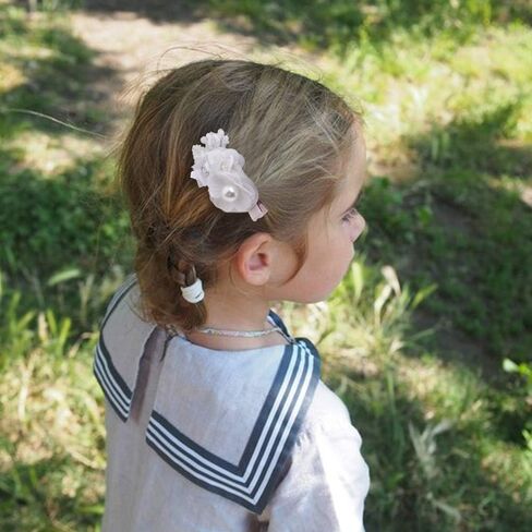 Flower Hair Clip for Baby Girl, Lightweight Hair Bow with Boutique Fully Lined Alligator Clip for Toddler Teens Gifts in Kuwait