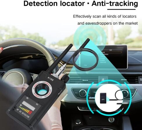 جهاز كشف الكاميرا الخفية، كاشف الأخطاء، كاشف الكاميرا، كاشف مكافحة التجسس، كاشف نظام تحديد المواقع العالمي (GPS)، كاشف جهاز ماسح ضوئي لإشارة التردد اللاسلكي لجهاز تعقب نظام تحديد المواقع العالمي (GPS)، جهاز الاستماع، مكتشف الكاميرا باللون الأسود in Kuwait