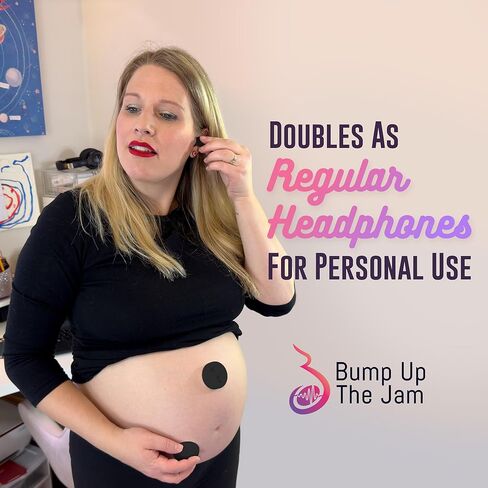 سماعات رأس بيبي بامب (بلوتوث)، تقنية آمنة وصوتية (حد آمن لمستوى الصوت)، شريط صديق للبشرة، مكبر صوت مزدوج (الأم+الطفل)، ارتباط معزز مع سماعات الرأس للبطن للنساء الحوامل in Kuwait