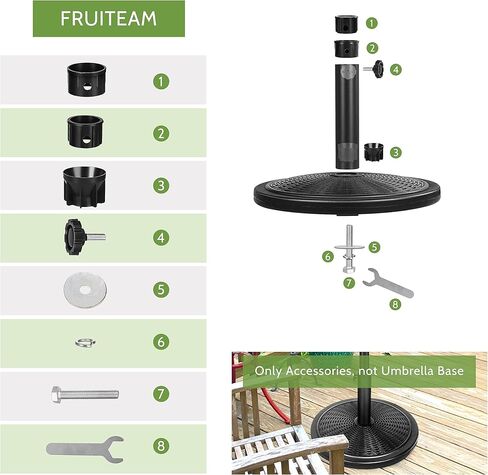 FRUITEAM Prefilled Umbrella Base Accessories Screws in Kuwait