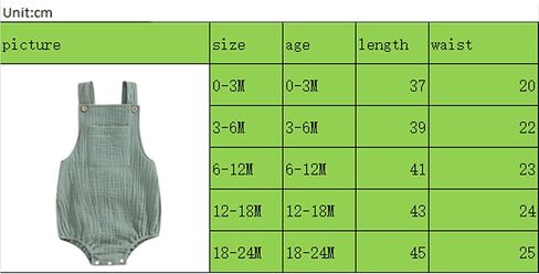 Infant Baby Boy Girl Romper Bodysuit Cotton Linen Suspender Overalls Solid Sleeveless Square Neck Summer Outfits in Kuwait