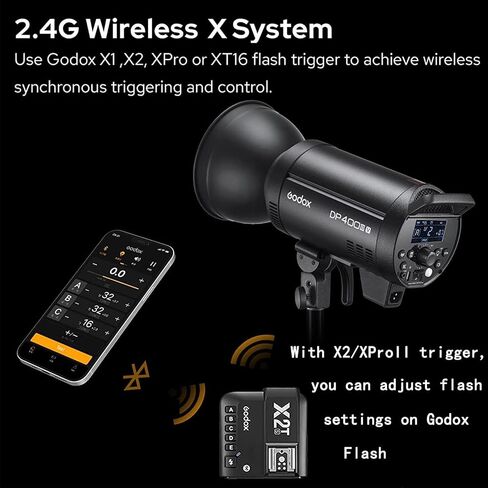 Godox DP400III-V DP400IIIV 400Ws Studio Flash Light - Bowens Mount Photography Lighting مع المدمج في 2.4G نظام X اللاسلكي ومصباح النمذجة 30W لتصوير الصور في استوديو التصوير الفوتوغرافي in Saudi Arabia