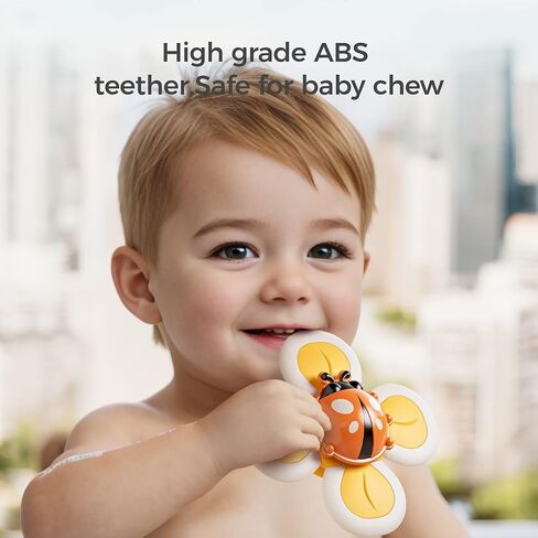 لعبة حمام الطفل من توماما مع رأس دش و3 ألعاب شفط دوارة، صنبور دش رذاذ الماء الزرافة ومضخة مياه حوض الاستحمام، أساسيات الصيف للأطفال الصغار والرضع، أصفر in Kuwait