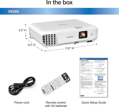 Epson EpiqVision Flex CO-W01 Portable Projector, 3-Chip 3LCD, Widescreen, 3,000 Lumens Color/White Brightness, 5 W Speaker, 300-Inch Home Entertainment and Work, Streaming Ready in Saudi Arabia