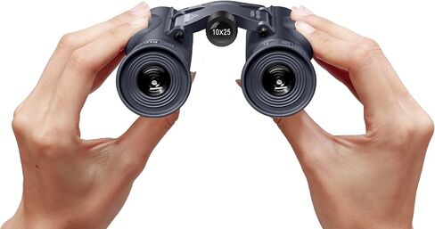 10x25 HD Binoculars for Adults Kids, Compact Binoculars with Case for Outdoor Sports, Hunting, Travel, Concerts, Bird Watching, Low Light Night Vision, BAK4 Prism, Roof Prism in Kuwait