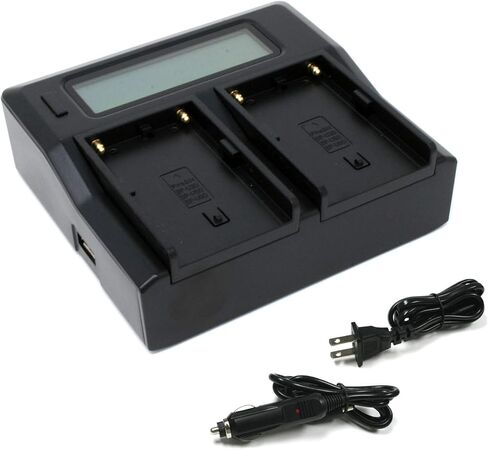 Wasabi Power Dual LCD Battery Charger for Sony BC-U1 and Sony BP-U30, BP-U60, BP-U90 in Saudi Arabia