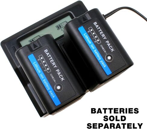 Wasabi Power Dual LCD Battery Charger for Sony BC-U1 and Sony BP-U30, BP-U60, BP-U90 in Saudi Arabia