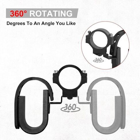 حامل مسدس UTV، DING.PAI 4 قطع حامل مسدس UTV ورف بندقية مجرفة جبل القوس ورفوف المرافق تناسب شريط لف دائري مقاس 1-2 بوصة متوافق مع Polaris RZR Ranger Can AM Kawasaki Snowmobile (4) in Kuwait